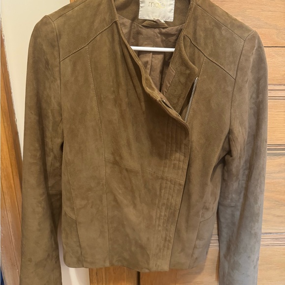 Maje Brown Suede Jacket - Picture 2 of 5